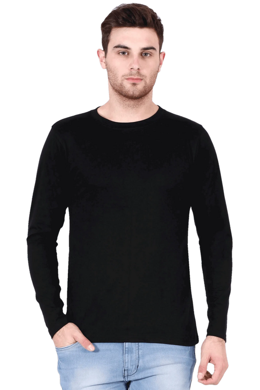 Mens Full Sleeve T Shirt - Solid