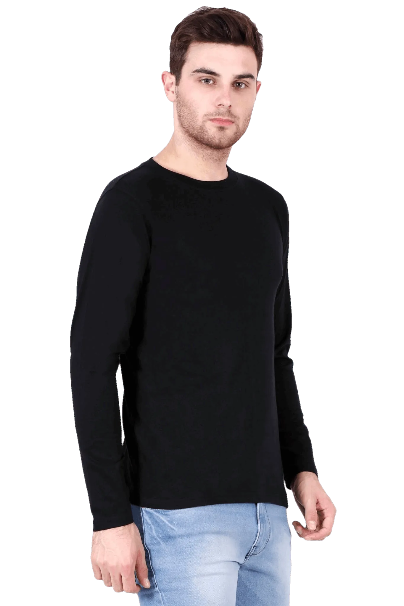 Mens Full Sleeve T Shirt - Solid