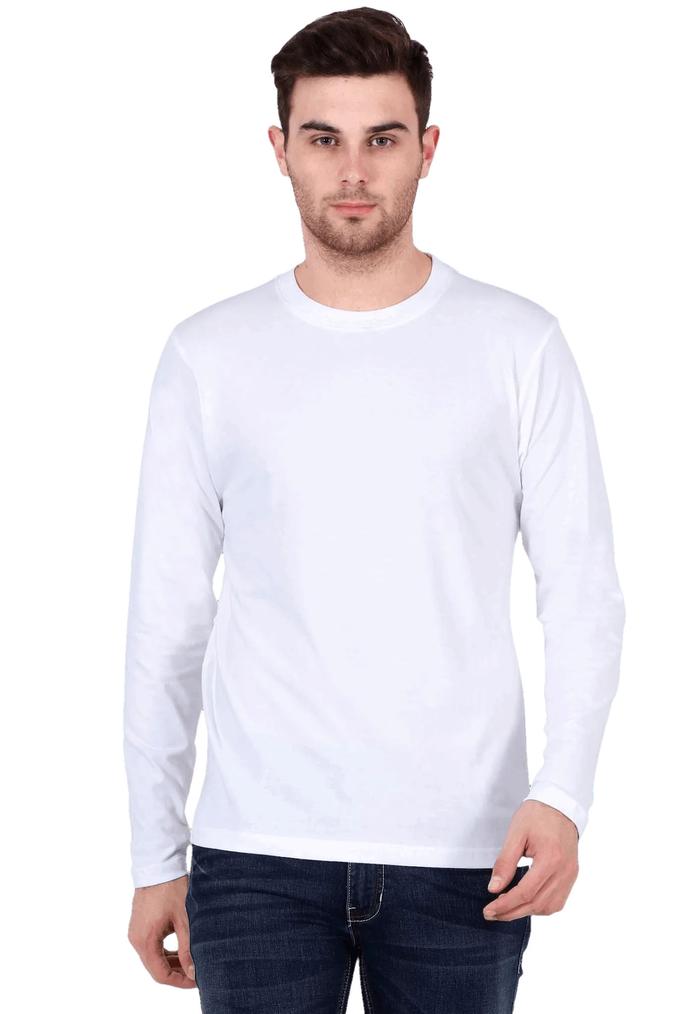 Mens Full Sleeve T Shirt - Solid