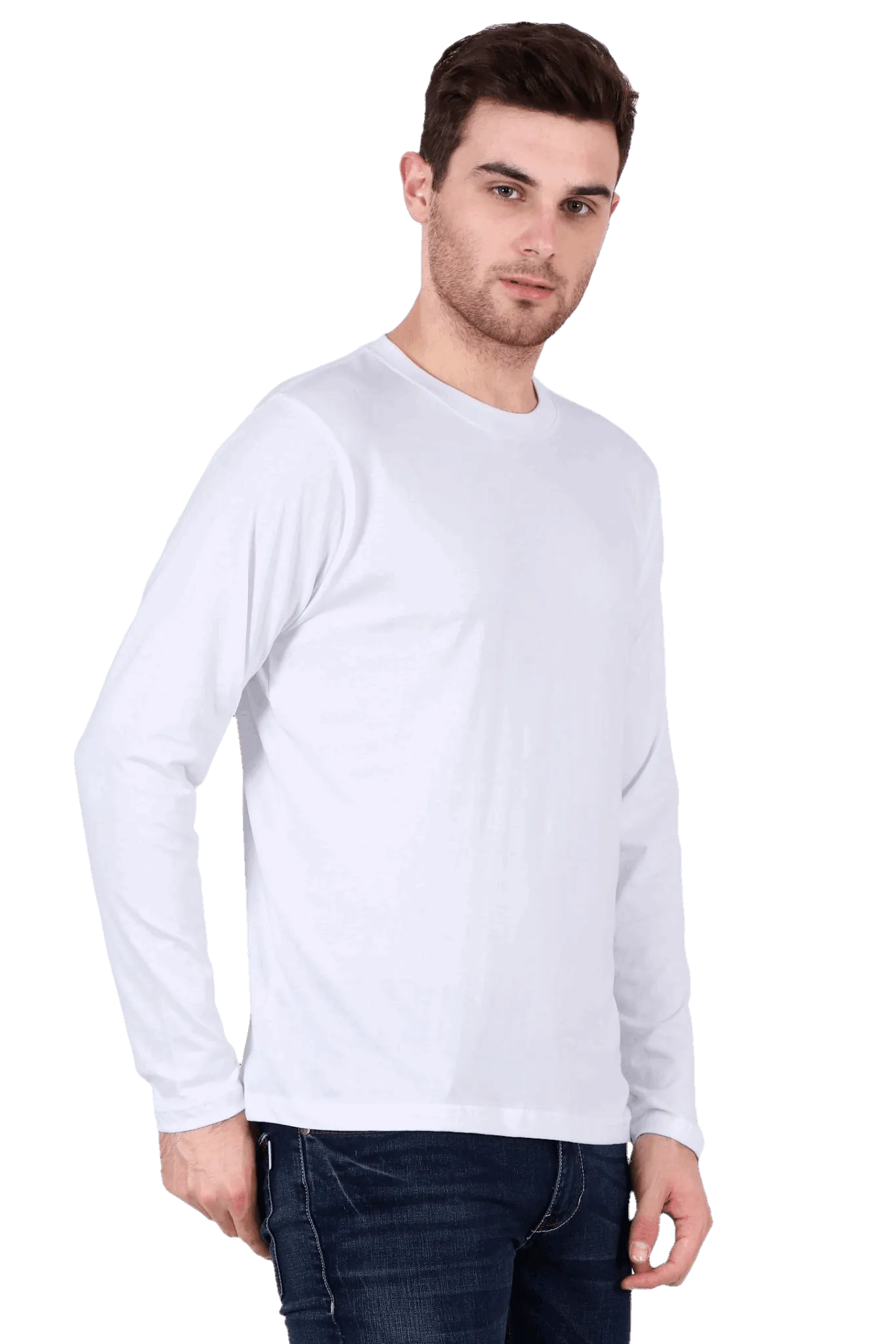 Mens Full Sleeve T Shirt - Solid