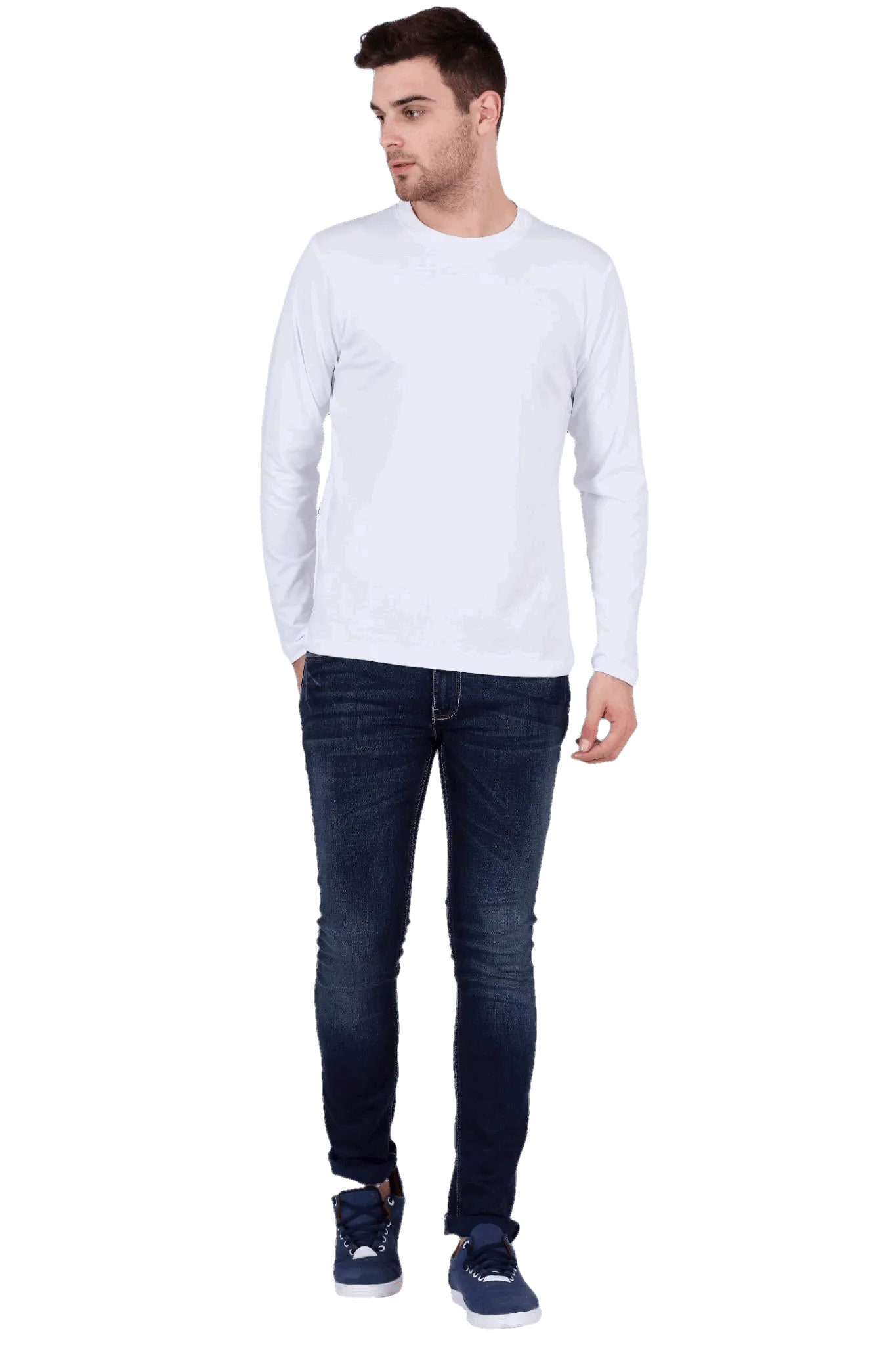 Mens Full Sleeve T Shirt - Solid