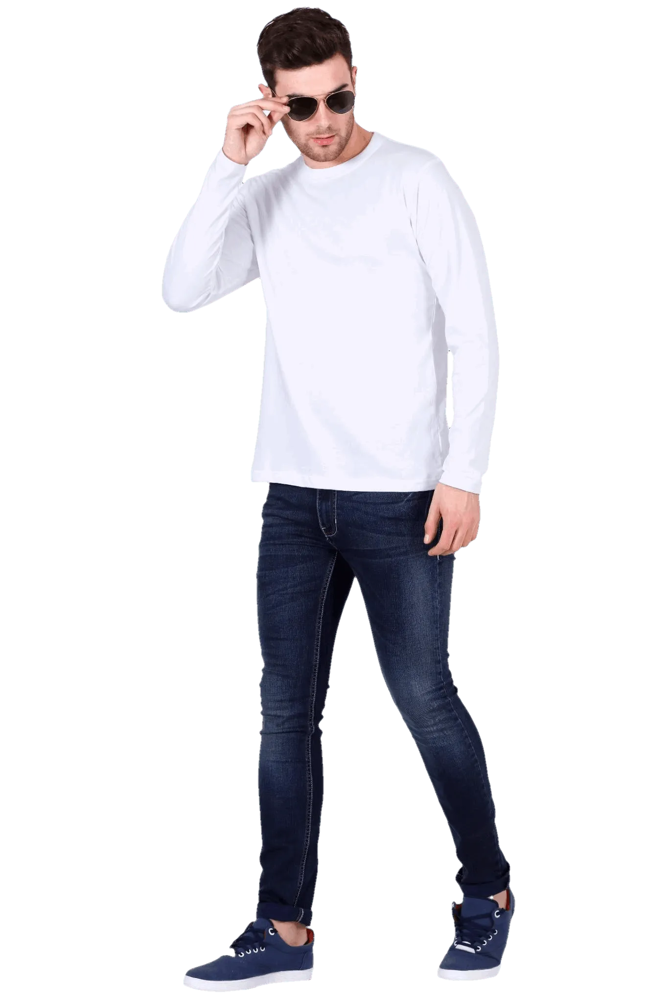 Mens Full Sleeve T Shirt - Solid