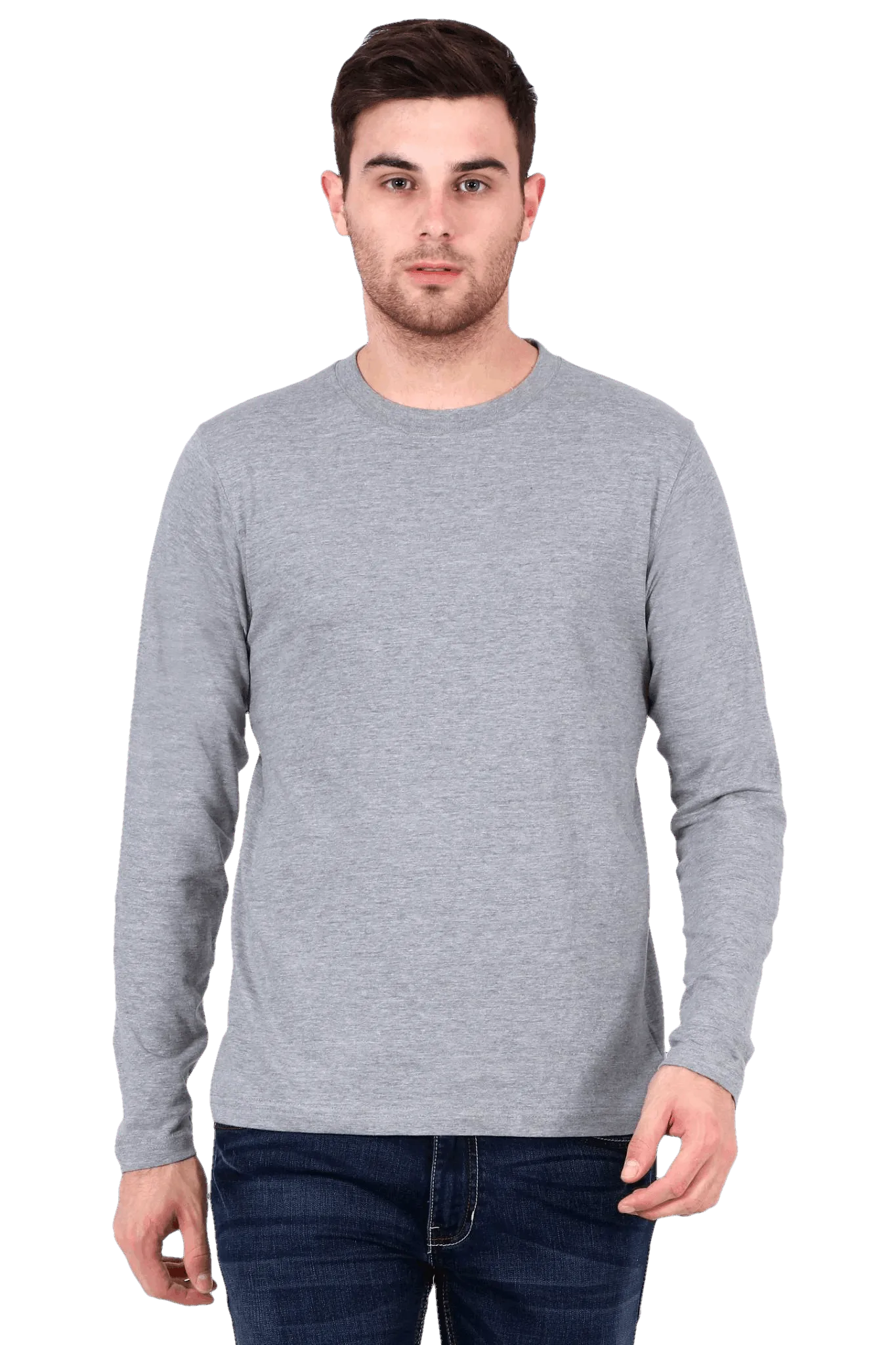 Mens Full Sleeve T Shirt - Solid