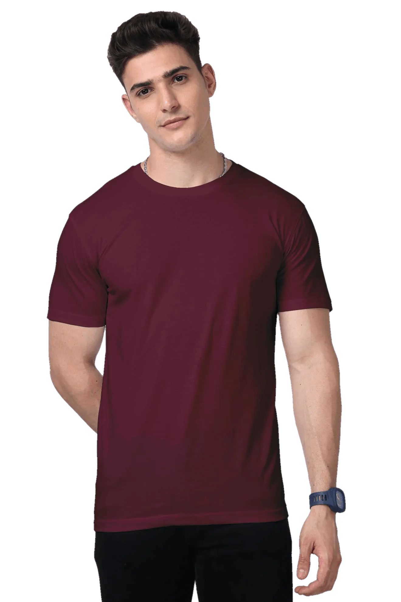 Mens Premium Blend - Half Sleeve T Shirt - Solid