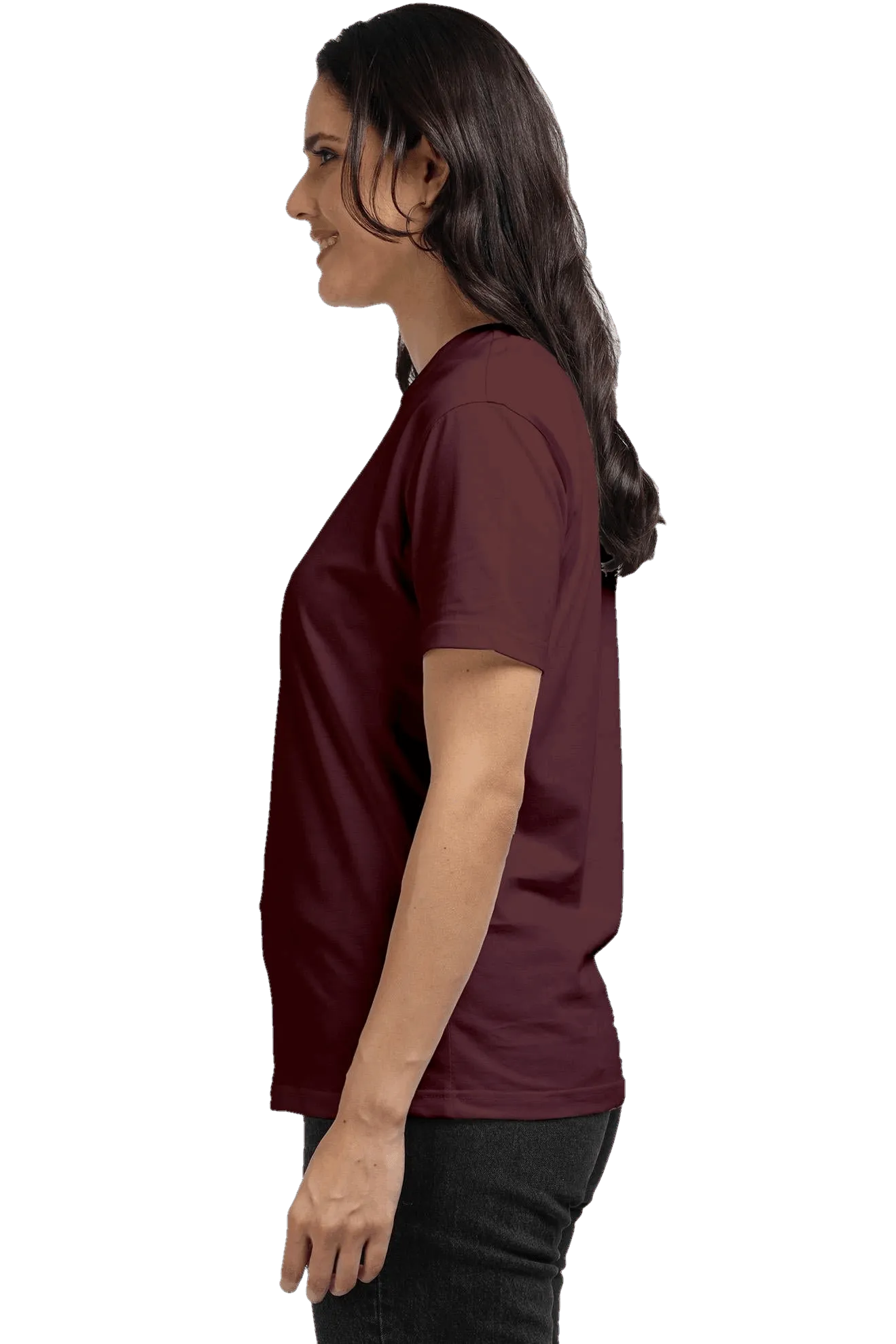 Womens Premium Blend - Half Sleeve T Shirt - Solid